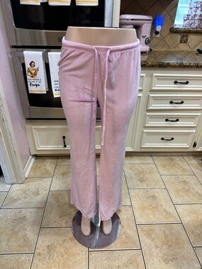 Juicy Couture Light Pink Velour Drawstring Pants